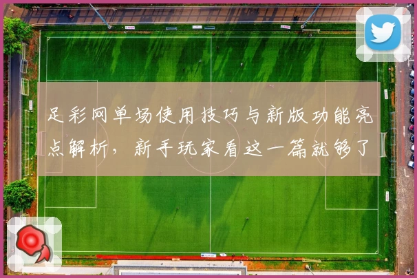 足彩网单场使用技巧与新版功能亮点解析，新手玩家看这一篇就够了！